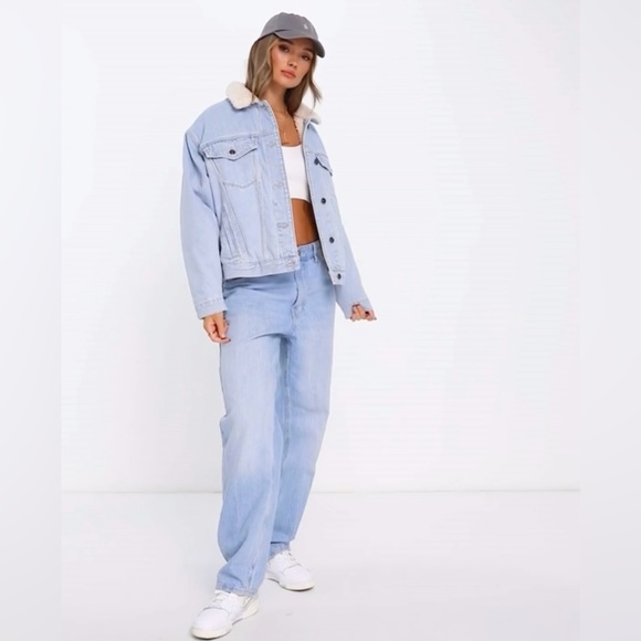 Topshop Oversized Denim Jacket - Picture 3 of 7